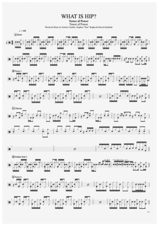 33789 Sheet music - What Is Hip´ - Drums