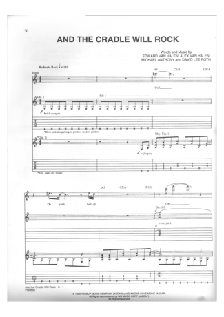 15368 Sheet music - And The Cradle Will Rock - Guitar