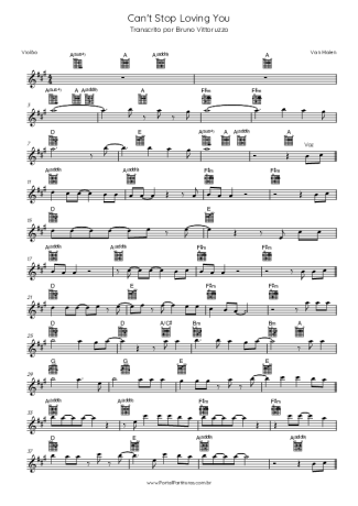 27362 Sheet music - Can´t Stop Loving You - Acoustic Guitar