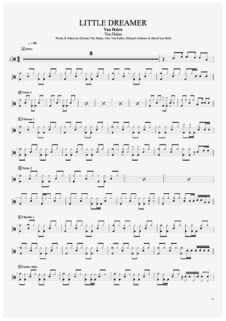 35351 Sheet music - Little Dreamer - Drums