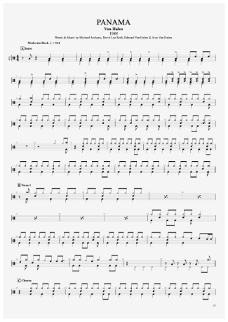 35247 Sheet music - Panama - Drums