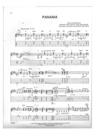15395 Sheet music - Panama - Guitar