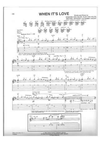 15400 Sheet music - When Its Love - Guitar