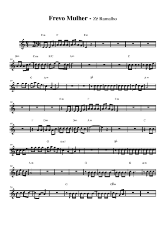 1908 Sheet music - Frevo Mulher - Alto Saxophone