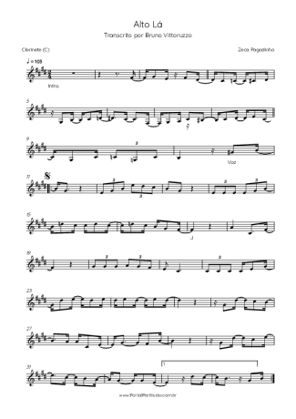 27376 Partitura - Alto Lá - Clarinete (C)