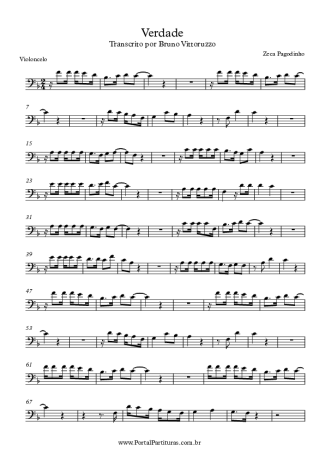 7837 Partitura - Verdade - Violoncelo