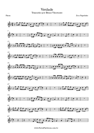 7829 Partitura - Verdade - Flauta Transversal