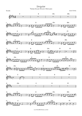 ANAVITÓRIA Singular score for Keyboard
