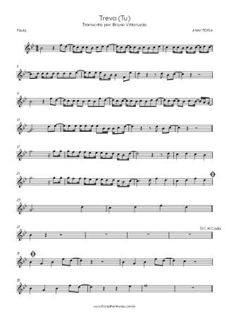 ANAVITÓRIA  score for Flute