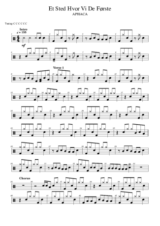 APHACA  score for Drums