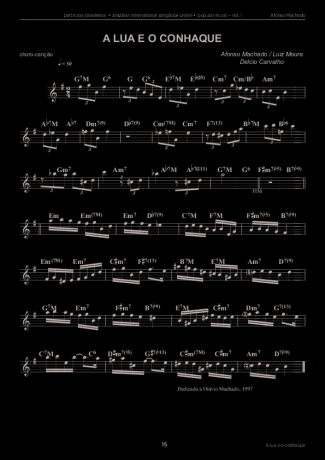 Afonso Machado A Lua e o Conhaque score for Keyboard