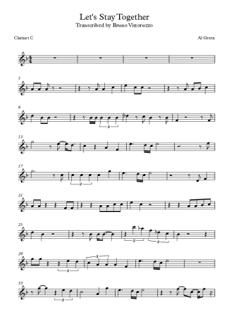 Al Green  score for Clarinet (C)