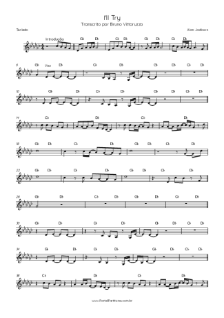 Alan Jackson I´ll Try score for Keyboard