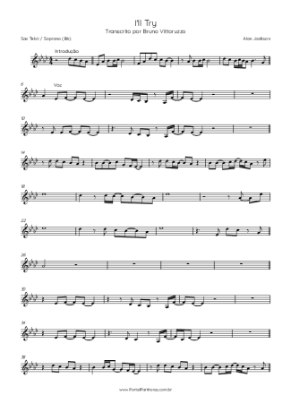Alan Jackson I´ll Try score for Tenor Saxophone Soprano (Bb)