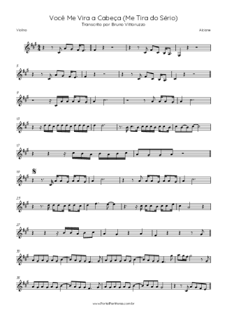Alcione  score for Violin