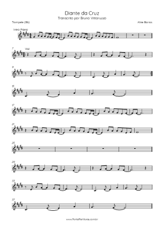 Aline Barros  score for Trumpet