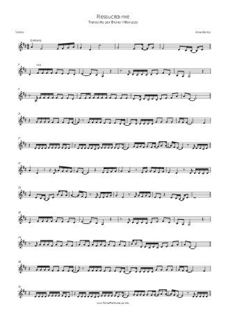 Aline Barros  score for Violin
