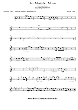 Angela Maria  score for Clarinet (Bb)