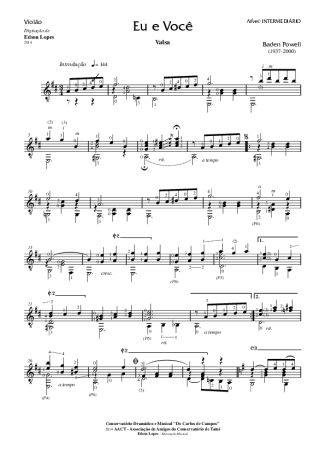 Baden Powell  score for Acoustic Guitar