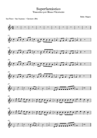 Balão Mágico  score for Tenor Saxophone Soprano (Bb)