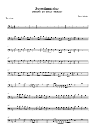 Balão Mágico Superfantástico score for Trombone