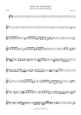 Bee Gees  score for Flute