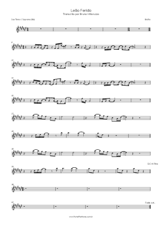 Biafra  score for Tenor Saxophone Soprano (Bb)