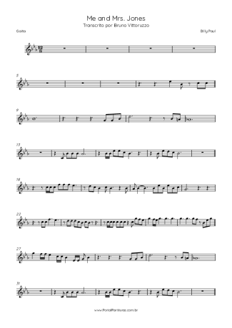 Billy Paul  score for Harmonica