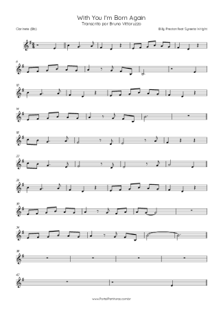 Billy Preston  score for Clarinet (Bb)