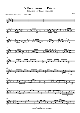 Blitz  score for Clarinet (Bb)