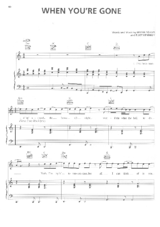 Bryan Adams  score for Piano