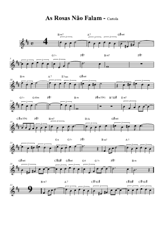 Cartola  score for Tenor Saxophone Soprano (Bb)