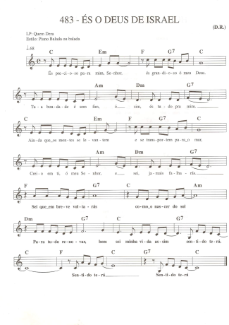 Catholic Church Music (Músicas Católicas)  score for Keyboard