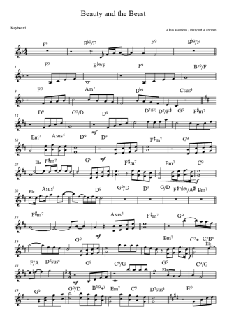 Celine Dion e Peabo Bryson  score for Keyboard