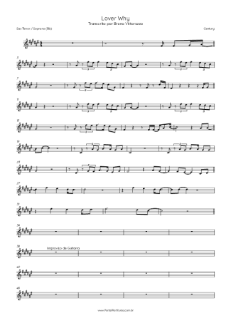 Century  score for Tenor Saxophone Soprano (Bb)