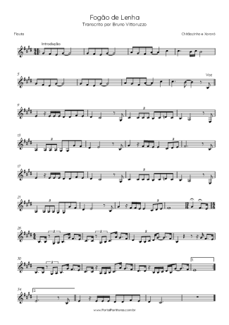 Chitãozinho e Xororó  score for Flute
