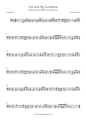 Christina Perri  score for Cello