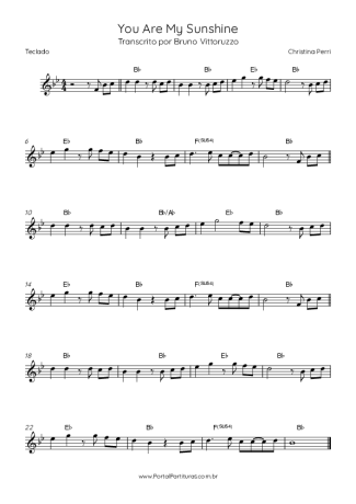 Christina Perri  score for Keyboard