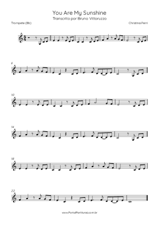 Christina Perri  score for Trumpet