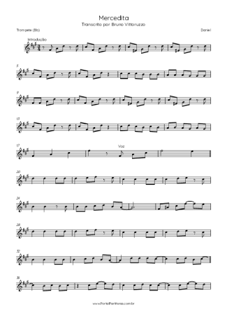 Daniel Mercedita (feat. Perla) score for Trumpet