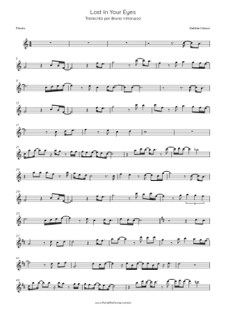 Debbie Gibson Lost In Your Eyes score for Flute