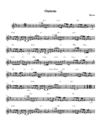 Djavan  score for Tenor Saxophone Soprano (Bb)