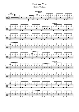 Dwight Yoakam  score for Drums
