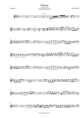 Eduardo Gudin  score for Clarinet (C)