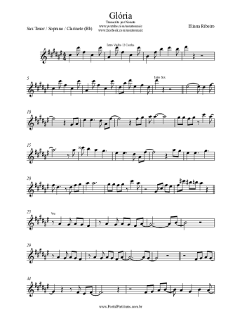 Eliana Ribeiro  score for Tenor Saxophone Soprano (Bb)