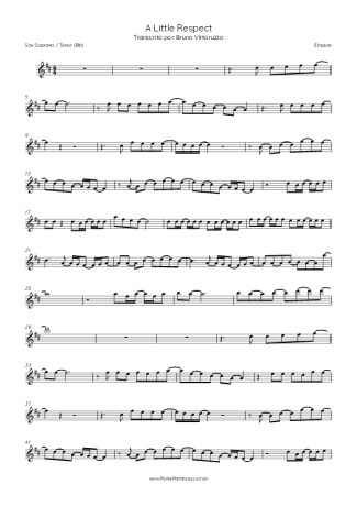 Erasure  score for Tenor Saxophone Soprano (Bb)