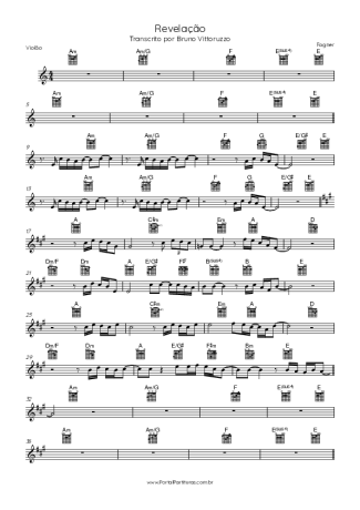 Fagner Revelação score for Acoustic Guitar