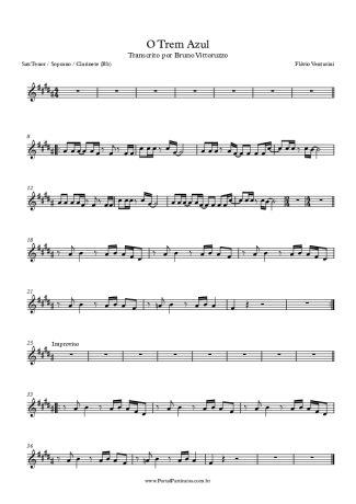 Flavio Venturine  score for Tenor Saxophone Soprano (Bb)