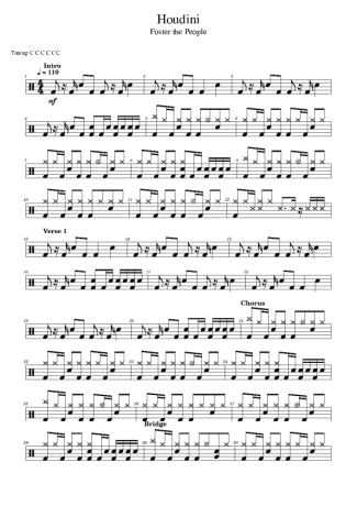 Foster The People  score for Drums