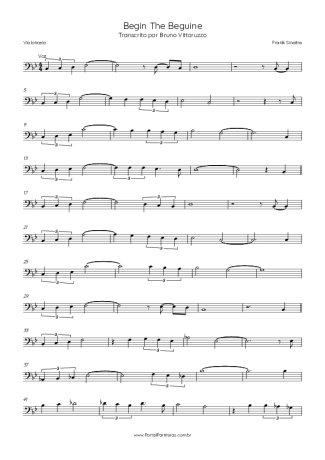 Frank Sinatra  score for Cello